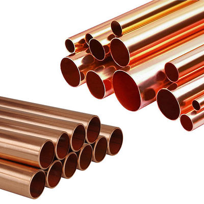 গুণ  C10100 C10200 99.9% Pure Copper Piping C11000 15mm 22mm For Water Pipes কারখানা