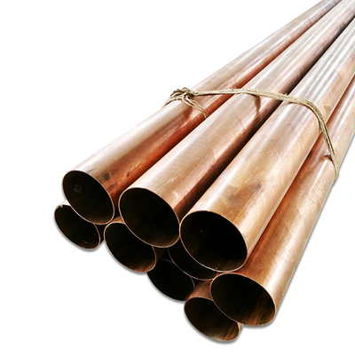 99.99% গোলাকার কপার পাইপিং 6 ইঞ্চি C12000 4mm বাঁকানো