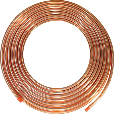 লাল কপার পাইপিং 99.99% বিজোড় T1 T2 T3 C11000 AISI 0.025mm-0.6mm
